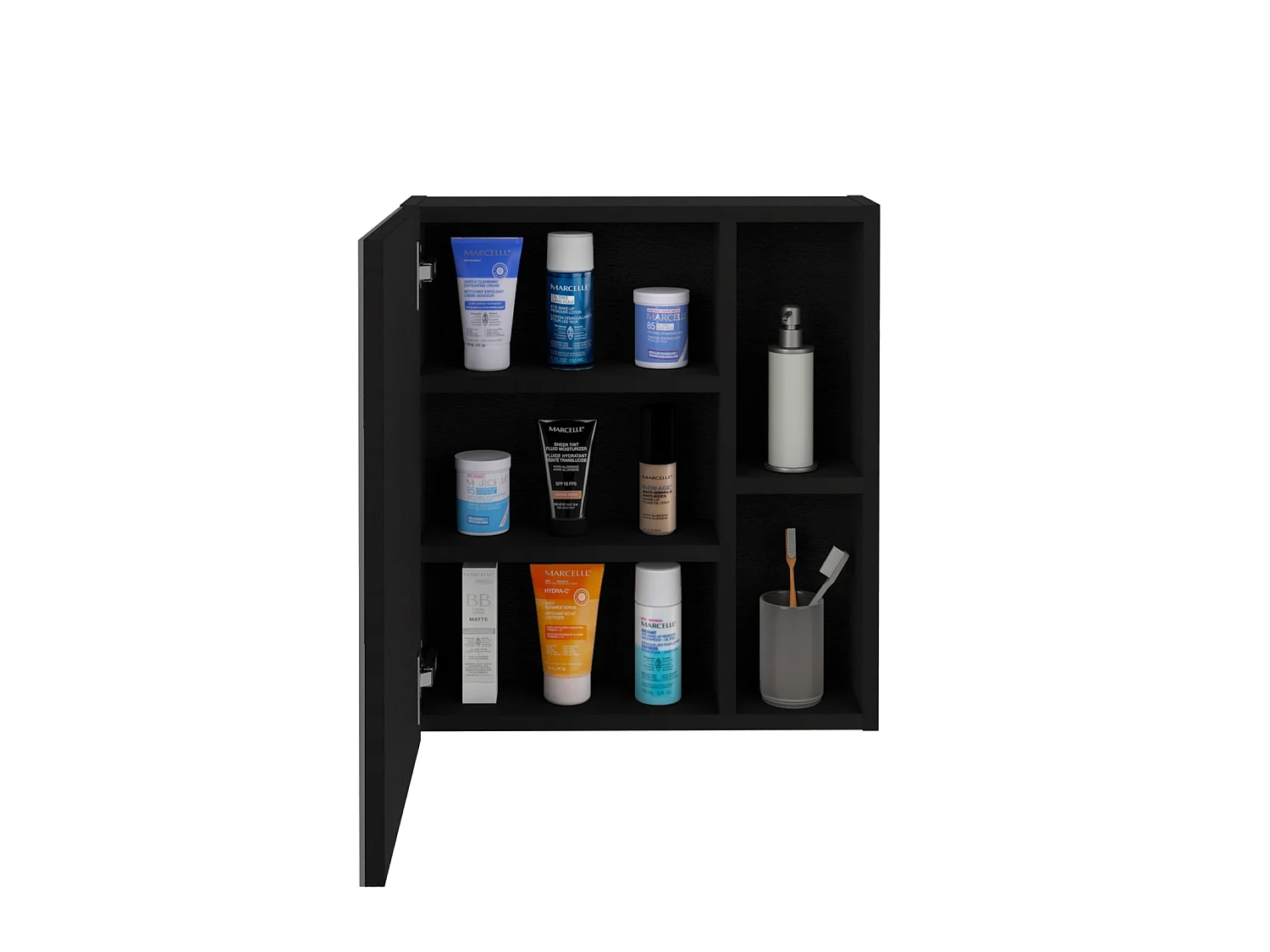 TUHOME CONCEPT Pensile bagno Labelle da 45 cm, wengé