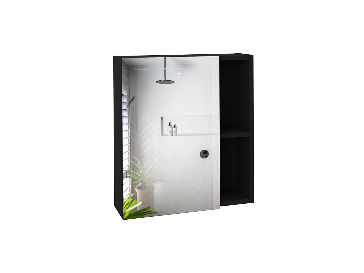 TUHOME CONCEPT Pensile bagno Labelle da 45 cm, wengé
