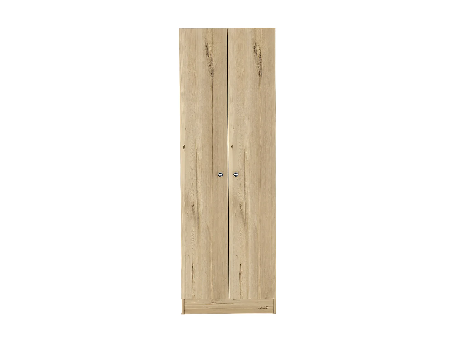 Z 60 Armoire multifonctionnelle en mélamine, avec deux portes et étagères intérieures, 180.59 cm X 59.94 cm X 29.97 cm, Beige