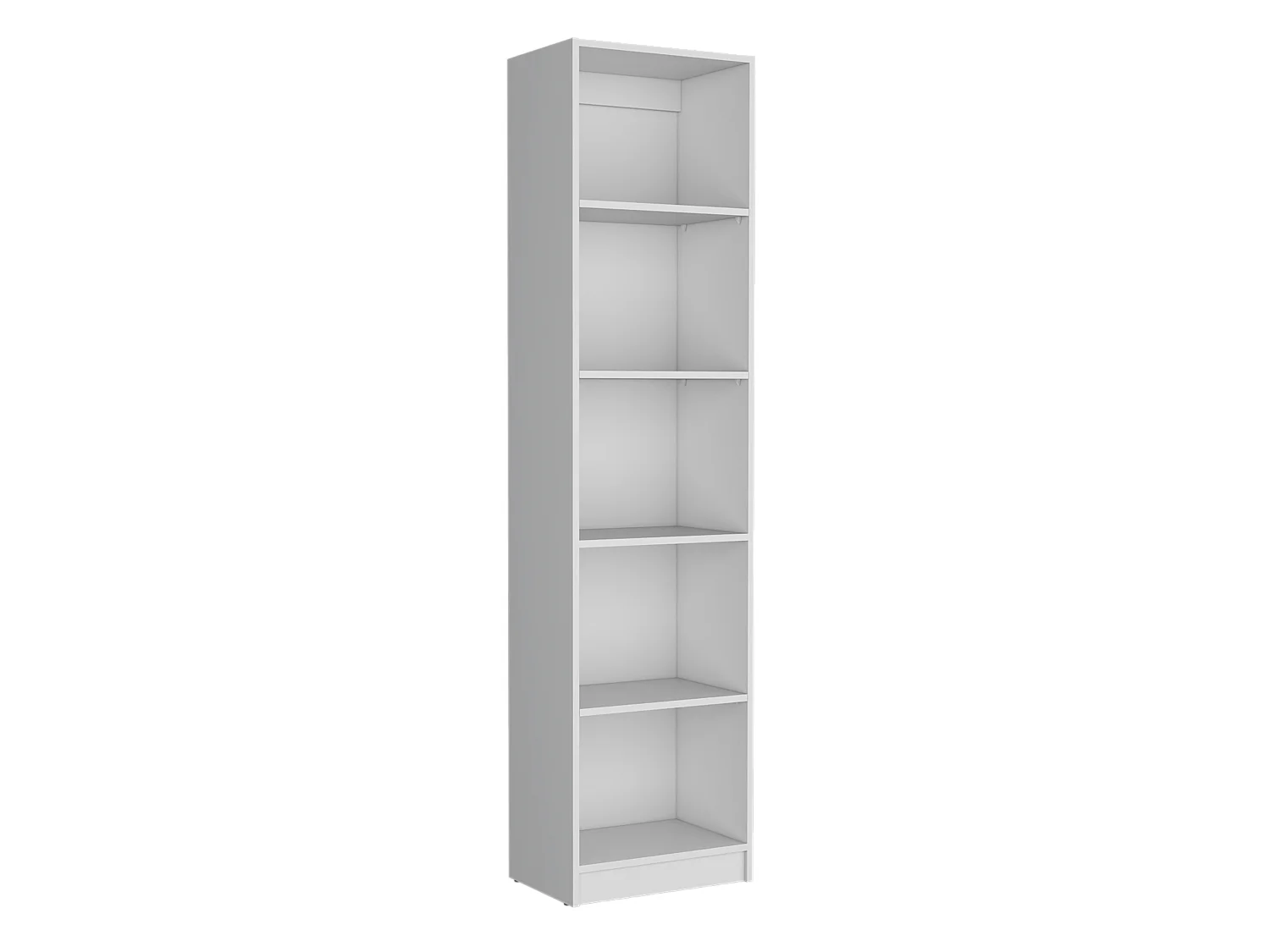 Home Xs Libreria in melamina, con 5 ripiani e design sottile , 180.59 cm X 45 cm X 29.89 cm , Bianco