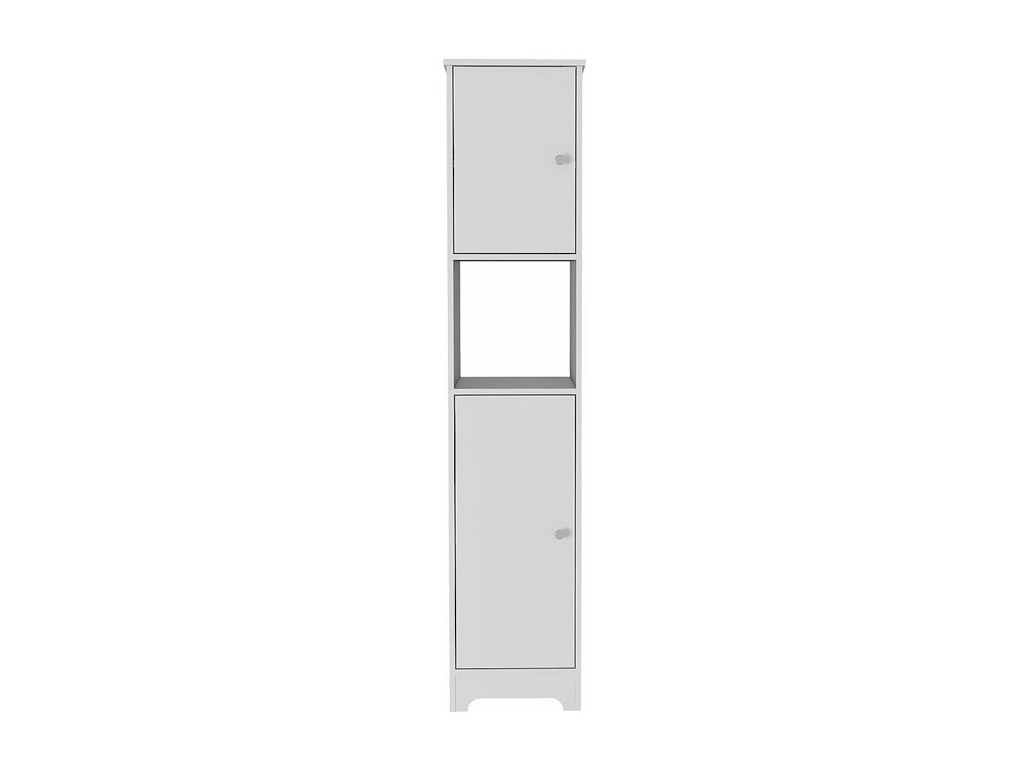 Columna de baño Ibis en Melamina con 2 puertas y 1 estante , 172.21 cm  X 36.32 cm  X 40.64 cm  , Blanco