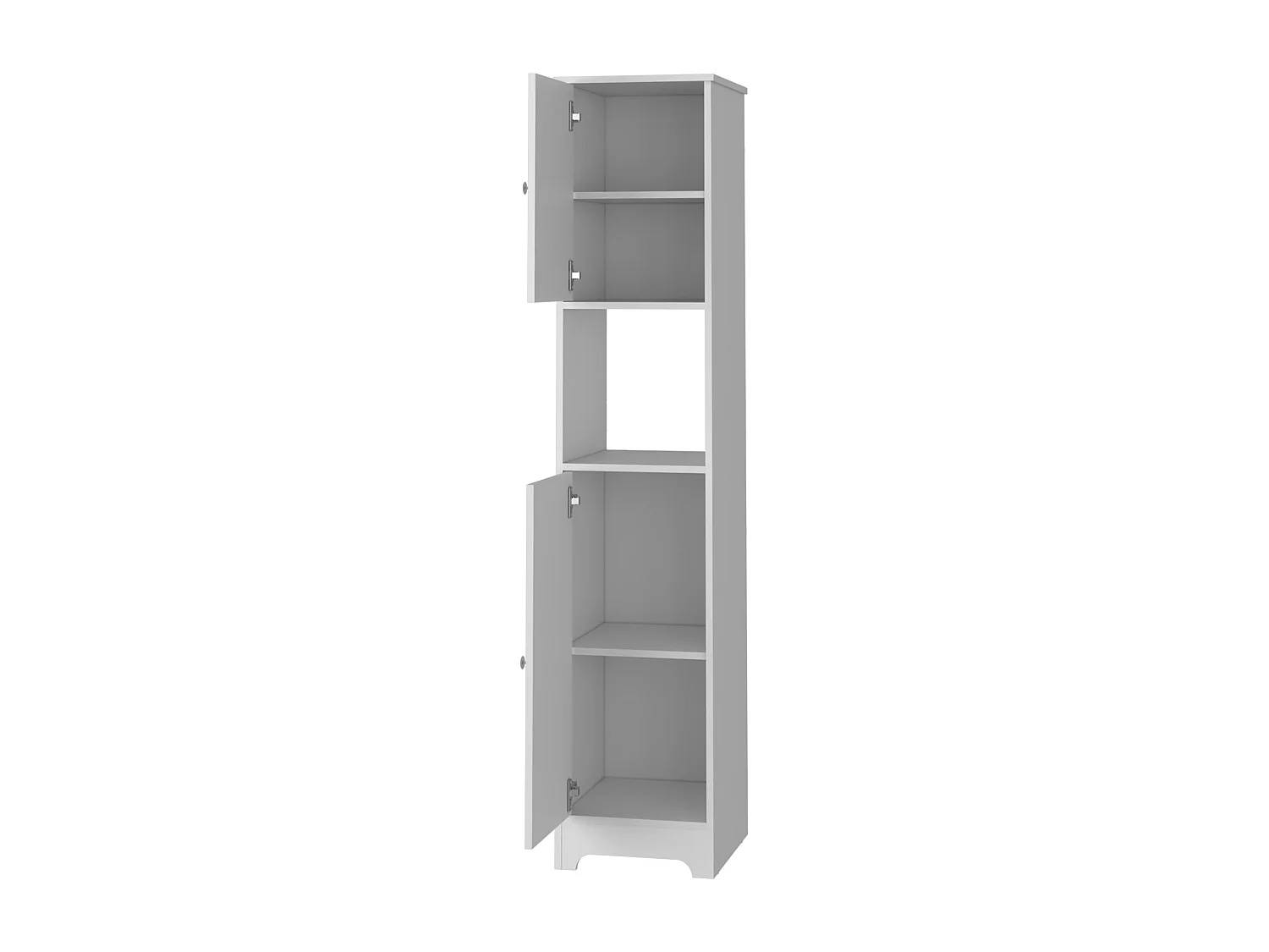 Columna de baño Ibis en Melamina con 2 puertas y 1 estante , 172.21 cm  X 36.32 cm  X 40.64 cm  , Blanco