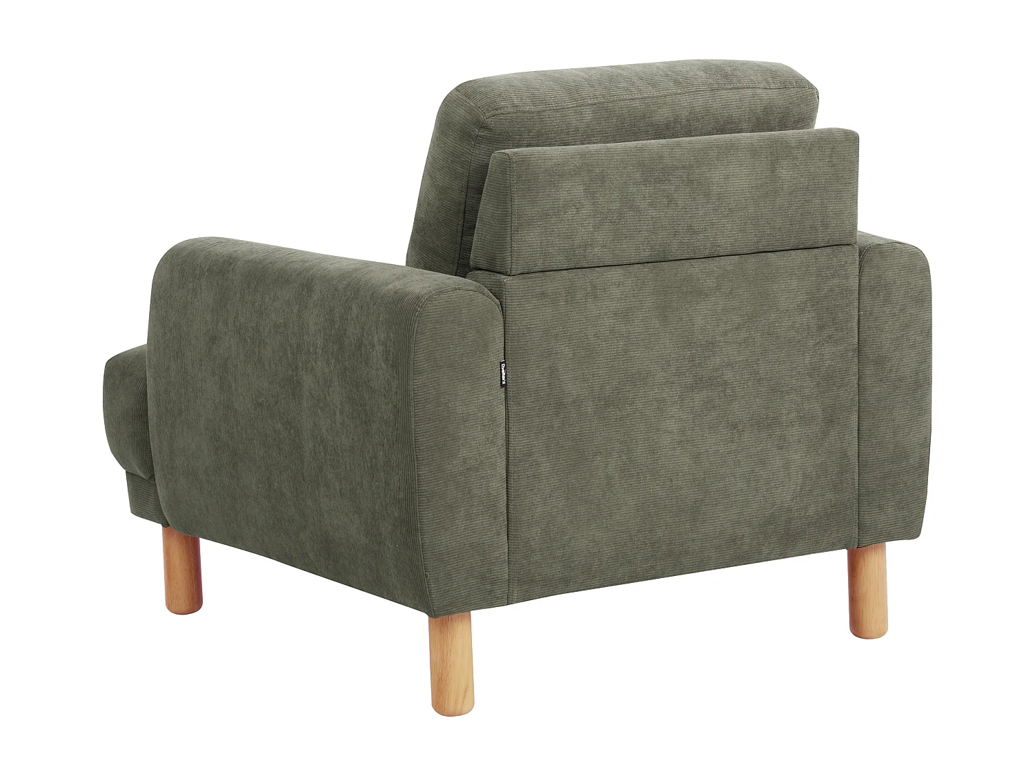 Fauteuil TUVE Velours côtelé Vert foncé