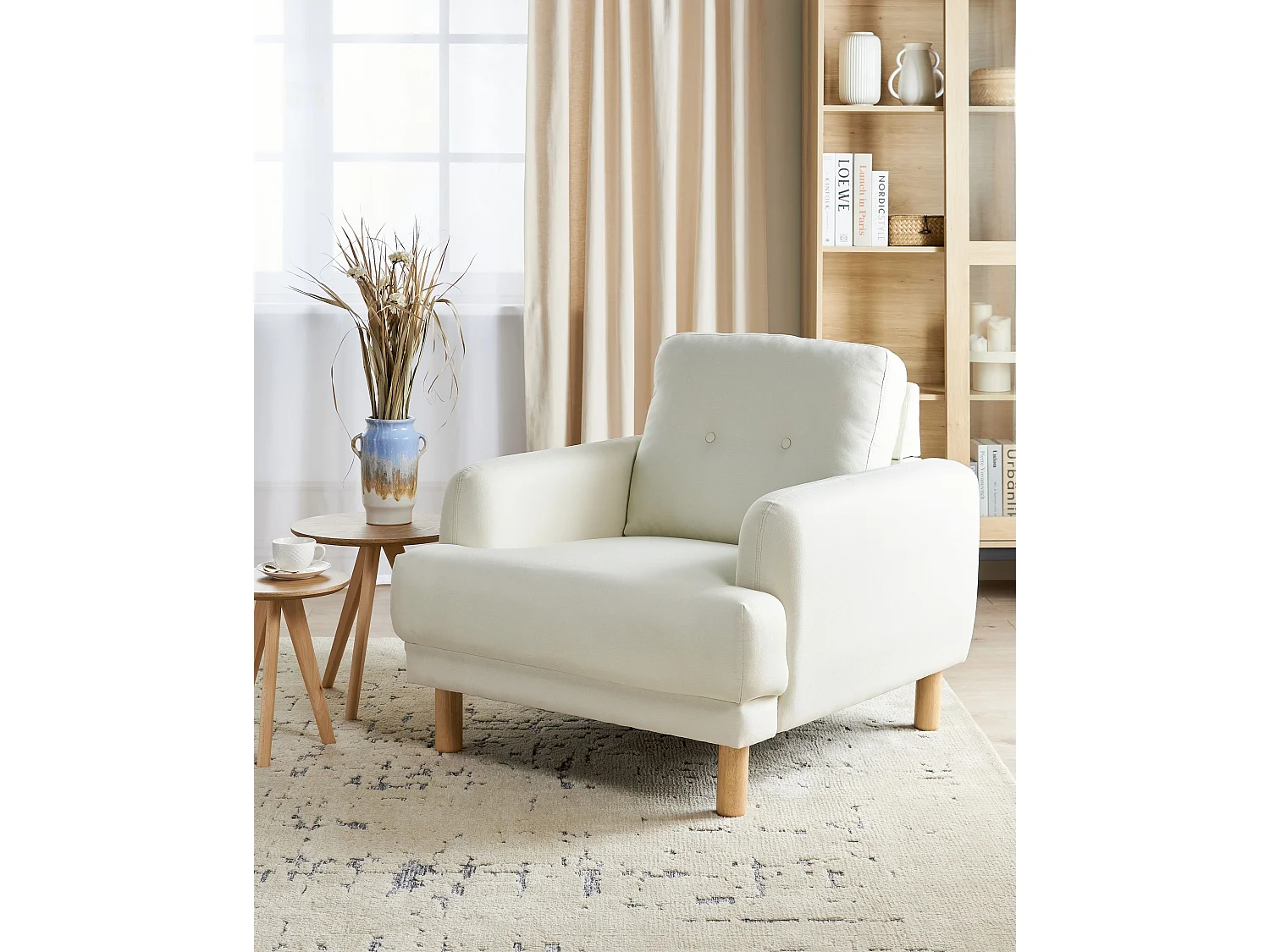 Fotel TUVE Złamana biel