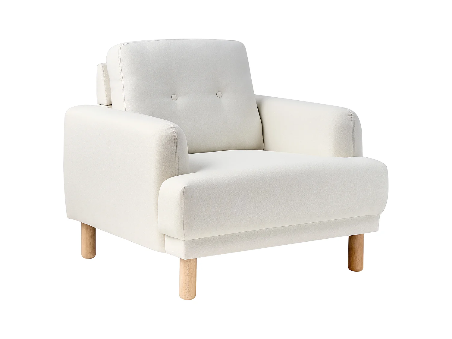Fauteuil TUVE Tissu Blanc cassé