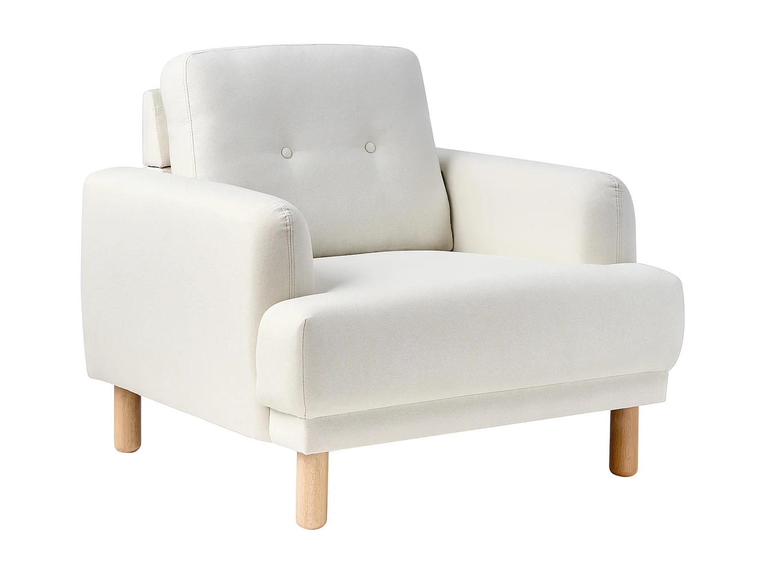 Fauteuil TUVE Tissu Blanc cassé