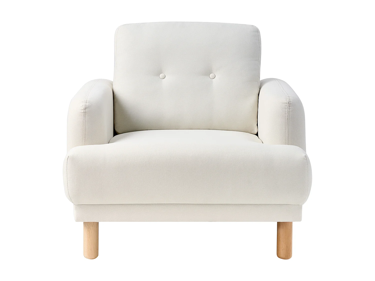 Fauteuil TUVE Tissu Blanc cassé