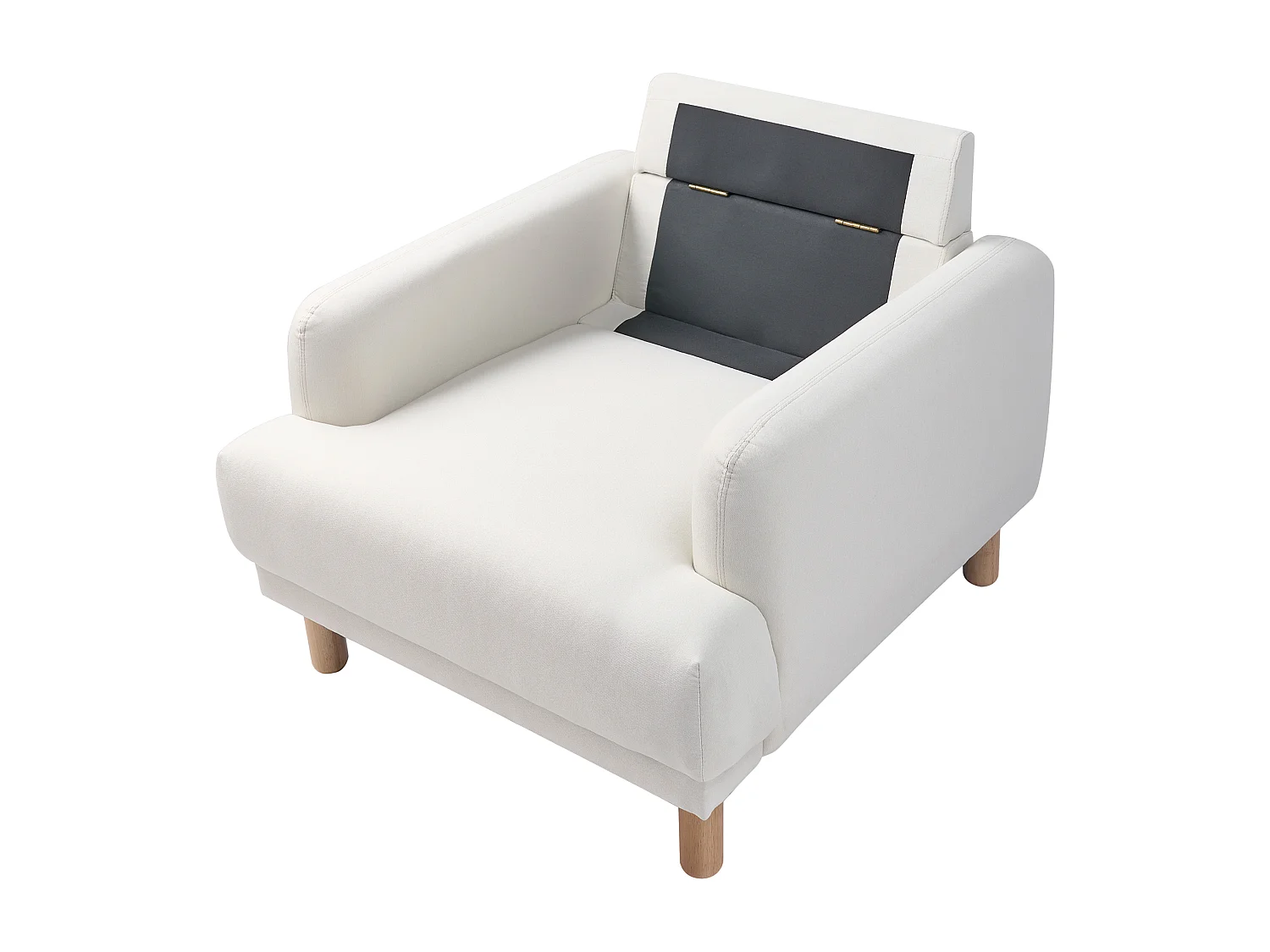 Fauteuil TUVE Tissu Blanc cassé