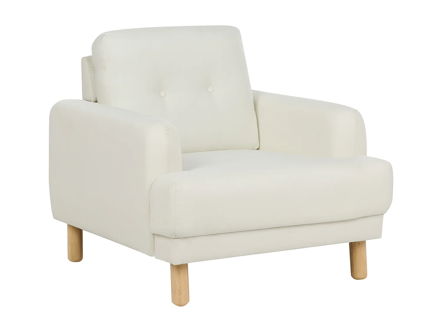 Fauteuil TUVE Tissu Blanc cassé