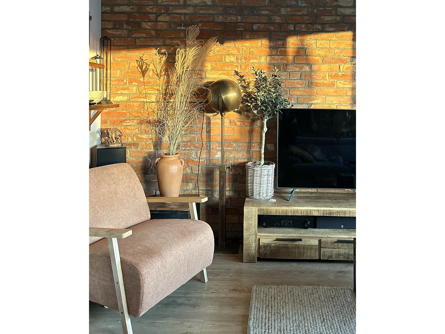 Fauteuil LESJA Tissu Rose