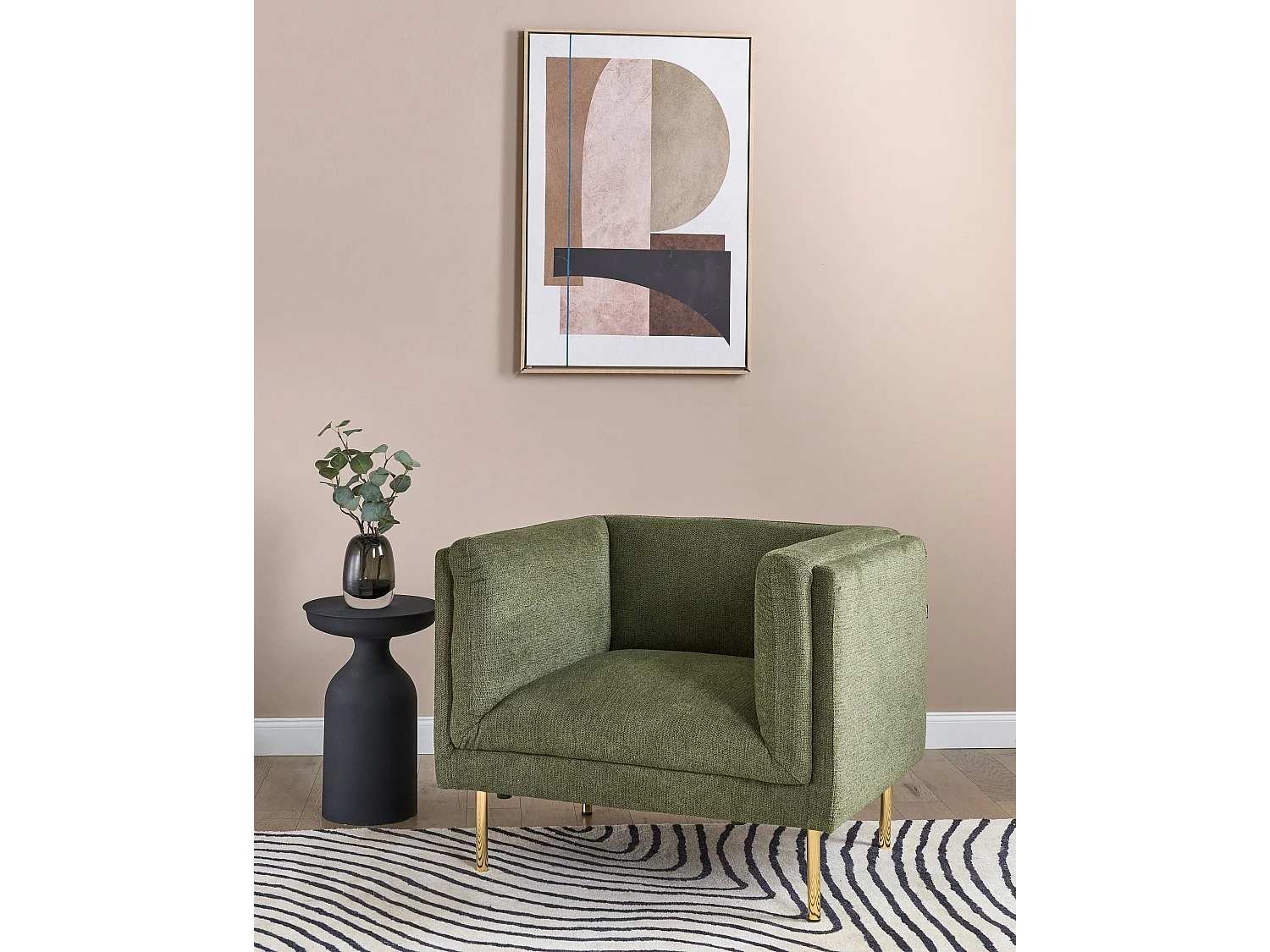 Fauteuil MOEN Tissu Vert