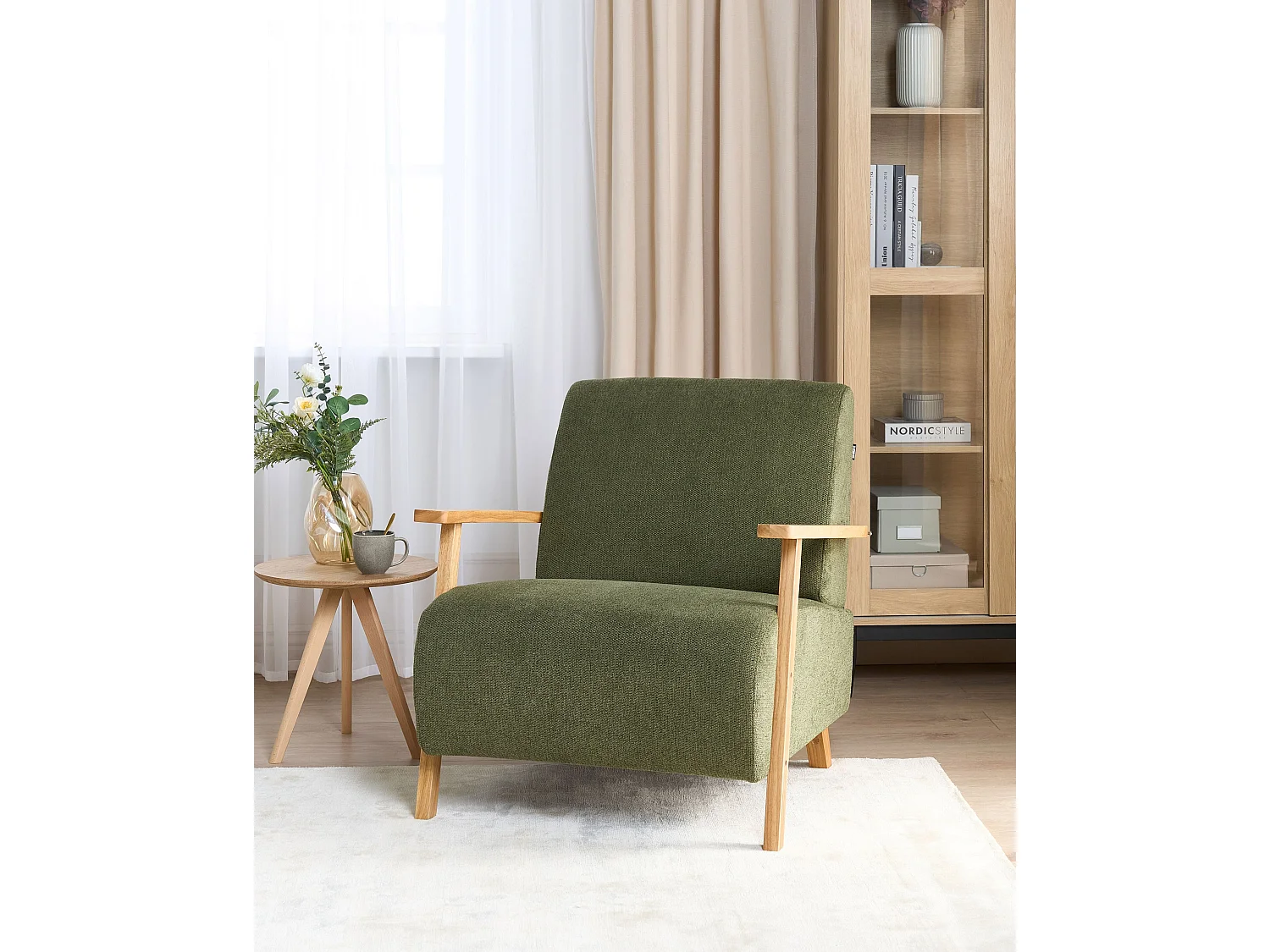 Fauteuil LESJA Tissu Vert