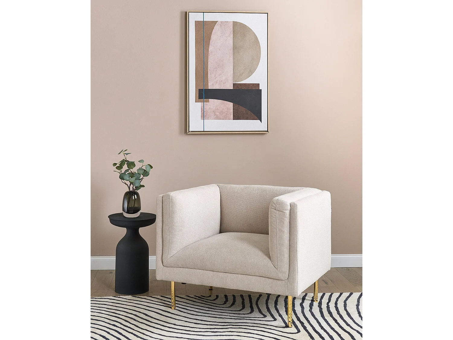Fauteuil MOEN Stof Beige
