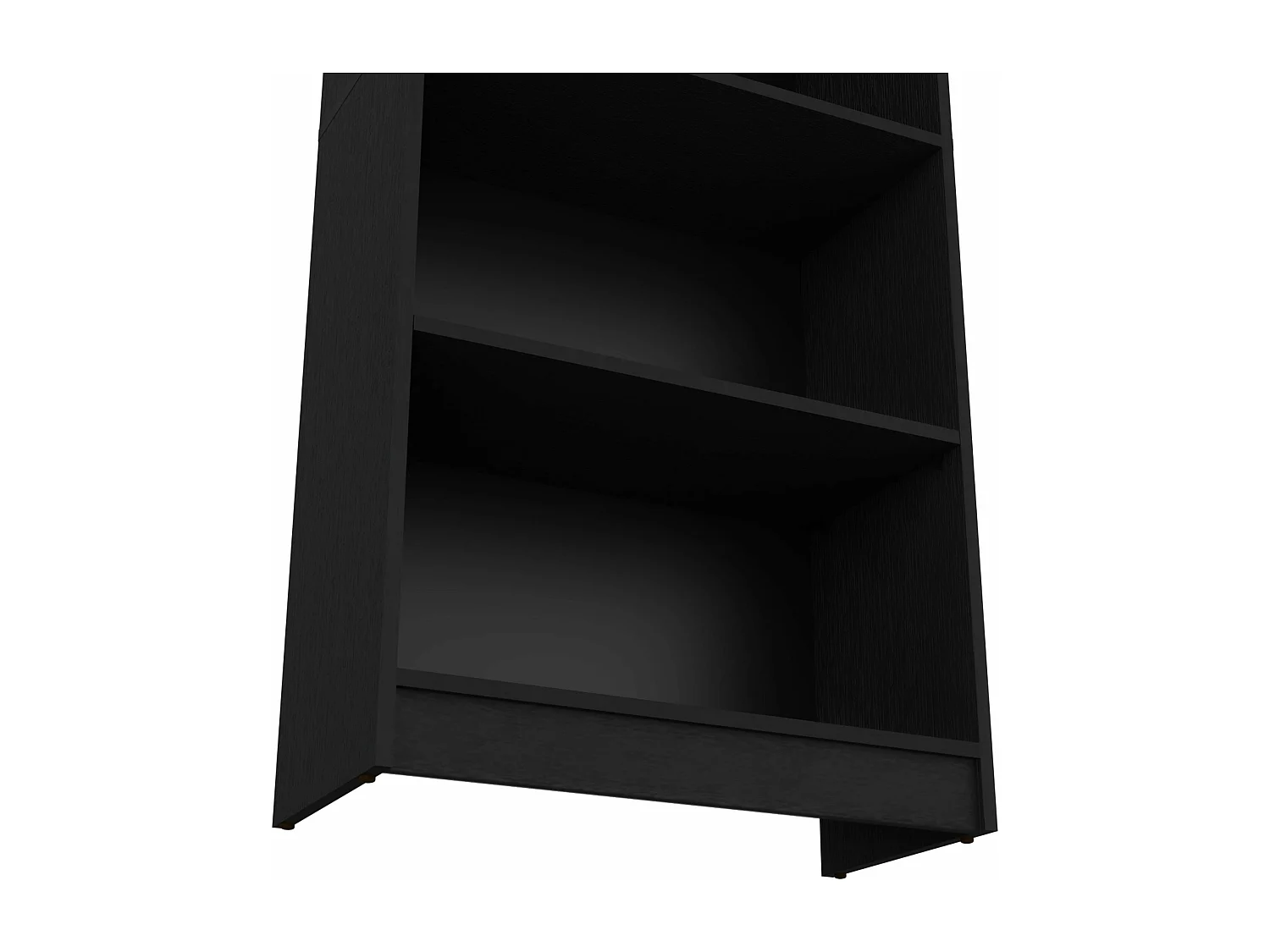 Home Straight Bibliothèque en mélamine avec 5 étagères, 180.59 cm X 62.73 cm X 29.71 cm , Noir