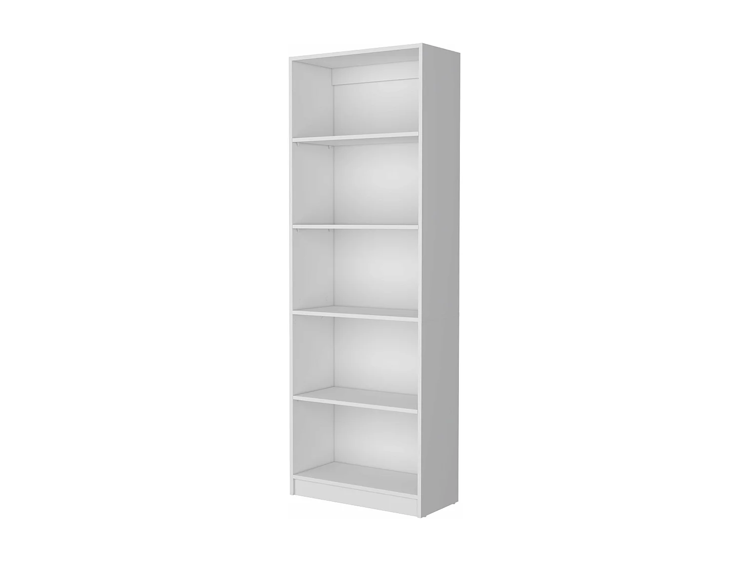 Rayonnage droit 4R Home en Mélamine avec 5 étagères, 180.59 cm X 62.73 cm X 29.71 cm , Blanc