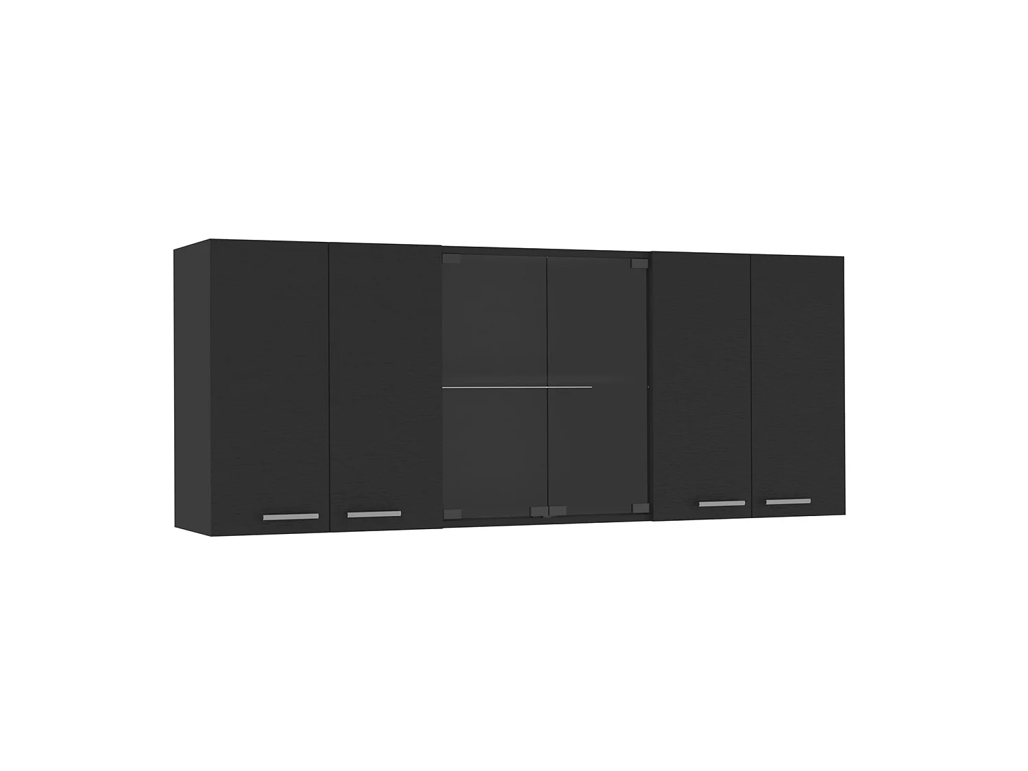 Pensile da cucina da 150 cm, wengé