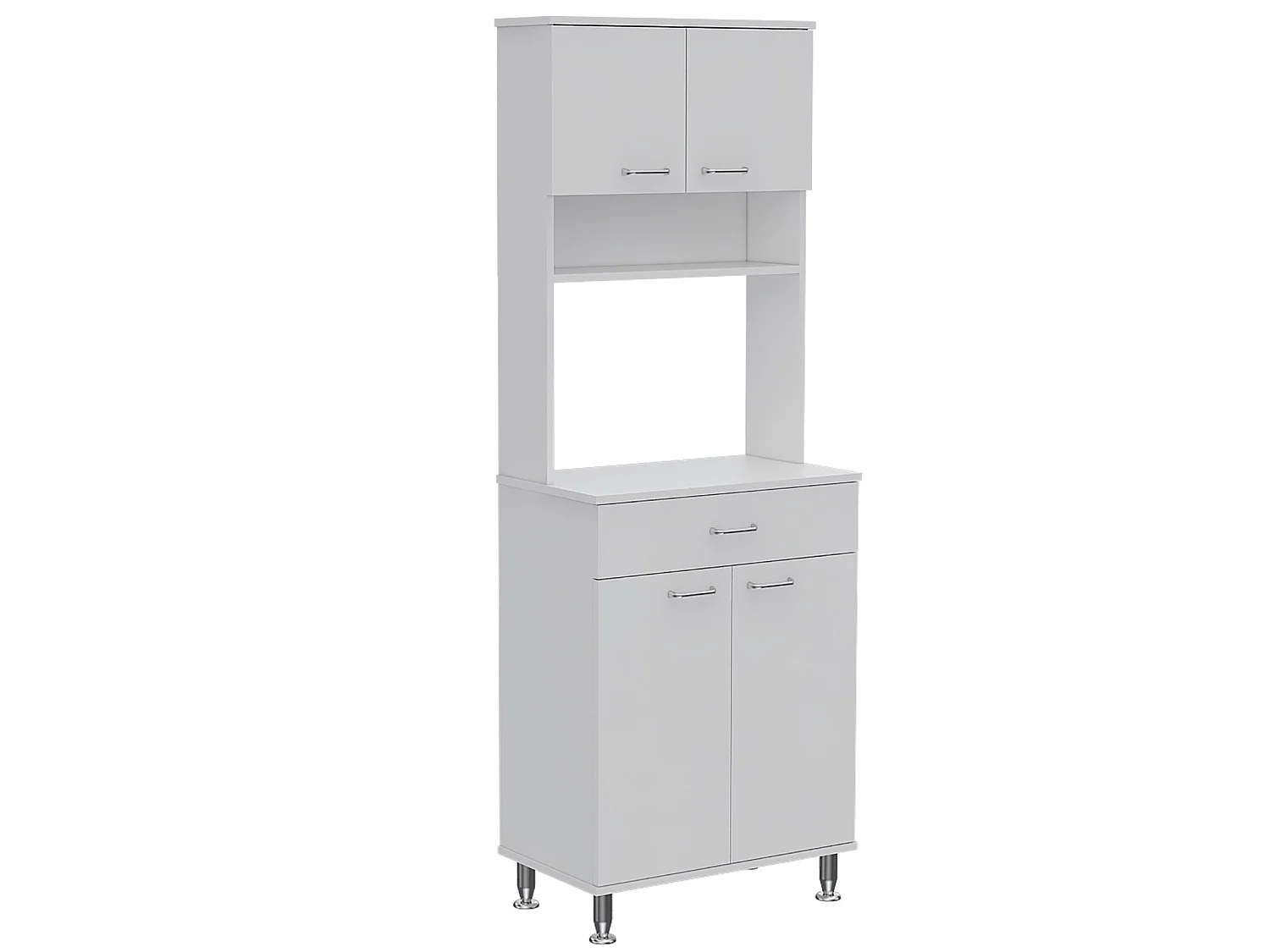 TUHOME CONCEPT Armoire de cuisine Della de 169 cm, blanc