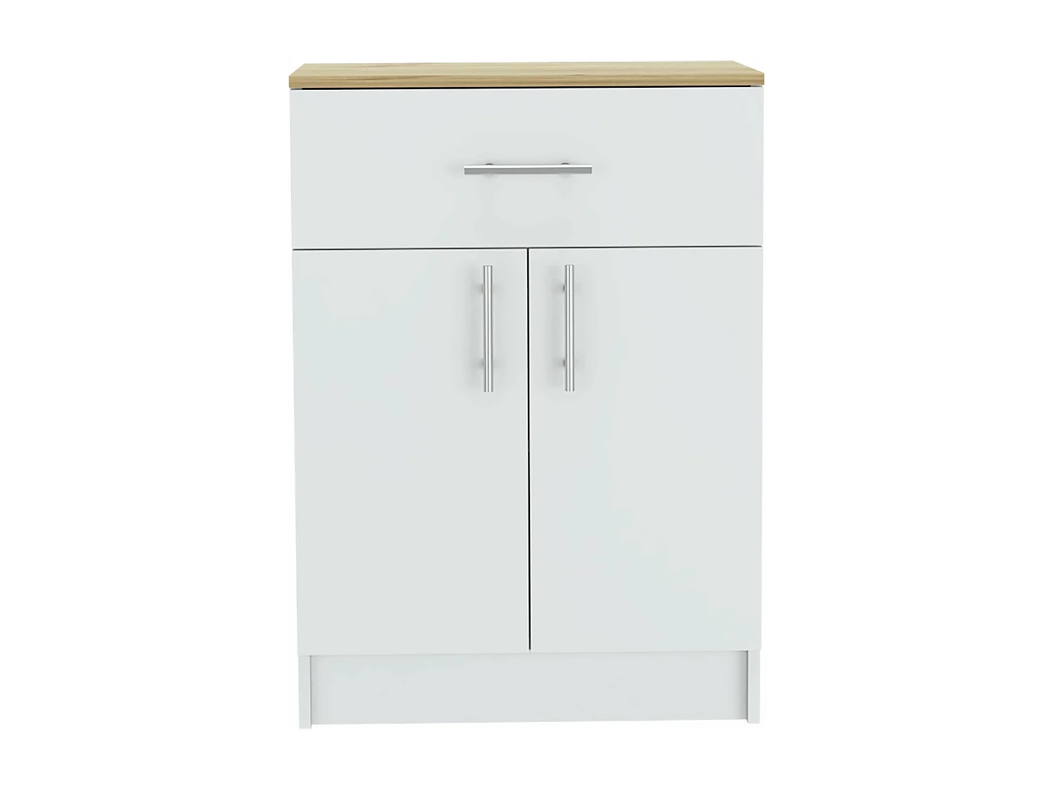 Armoire garde-manger en mélamine, avec tiroir sur rail métallique, 85.09 cm X 59.94 cm X 40.38 cm, Multicolore