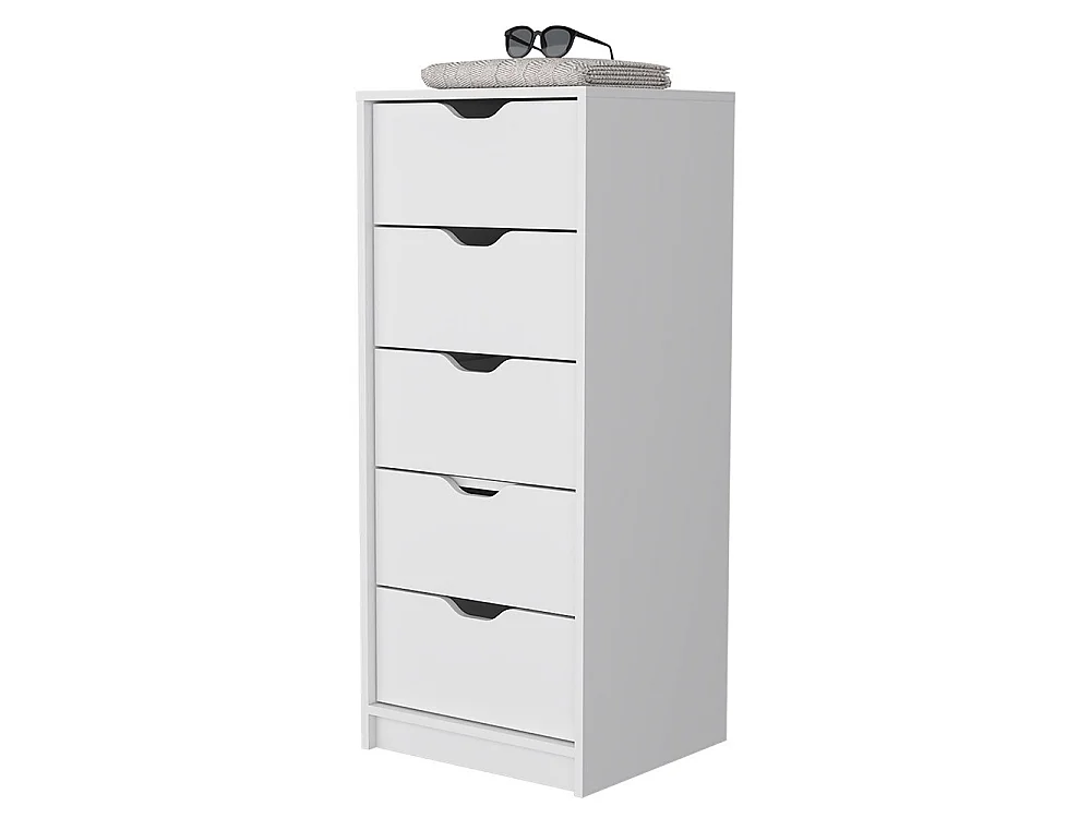 TUHOME CONCEPT Cómoda Basilea Narrow de 45 cm, blanco
