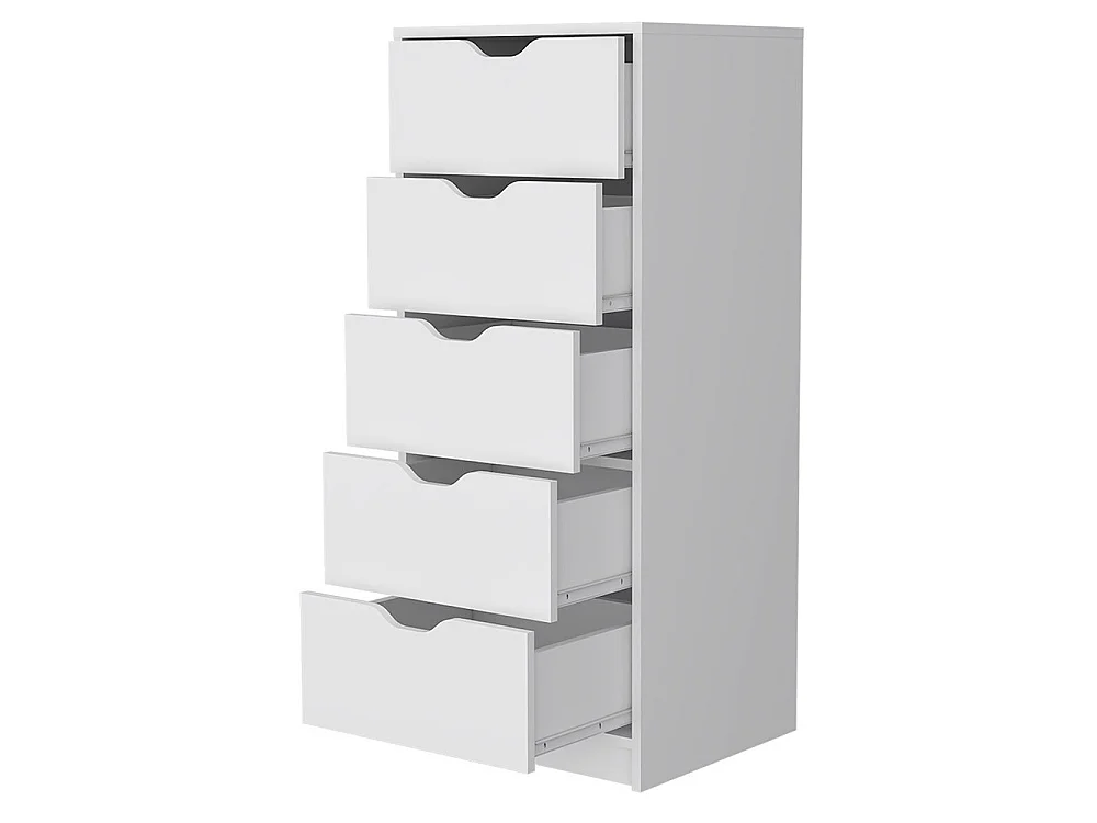 TUHOME CONCEPT Cómoda Basilea Narrow de 45 cm, blanco