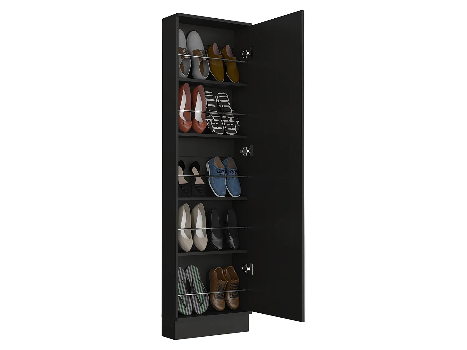 TUHOME CONCEPT Zapatero Leto de 170 cm, wengué