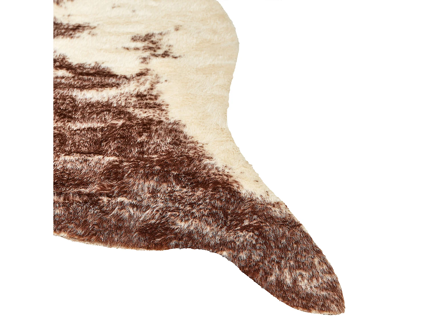 Dywan ze sztucznej skóry 130 x 170 cm brązowy ZEIL