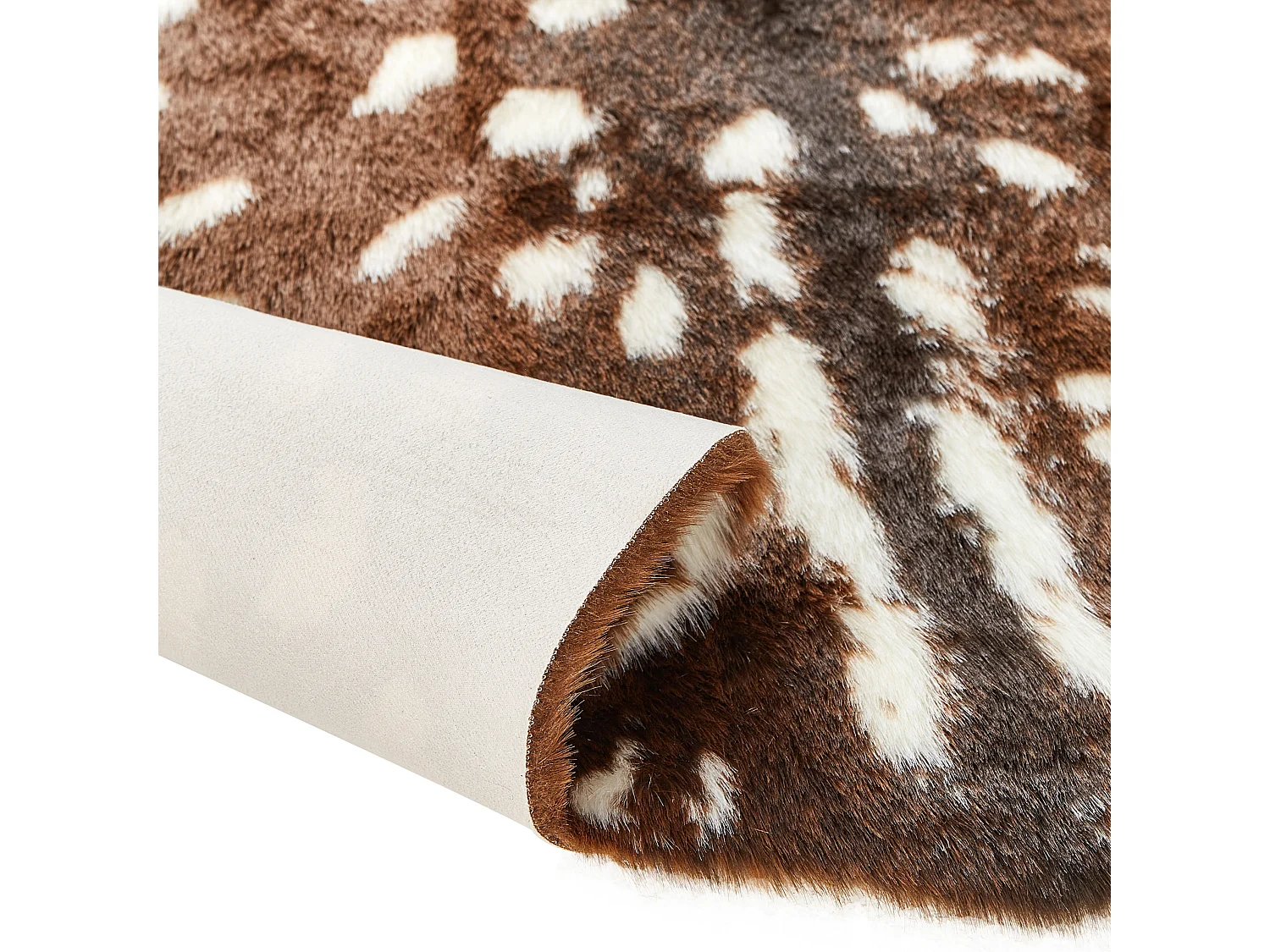 Tapis en fausse fourrure KNOLL Marron 150 x 200 cm