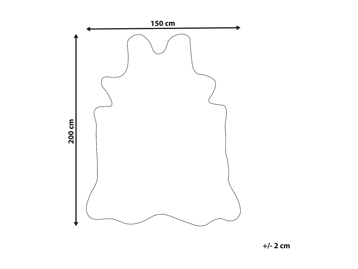 Vloerkleed kunstbont bruin 150 x 200 cm KNOLL