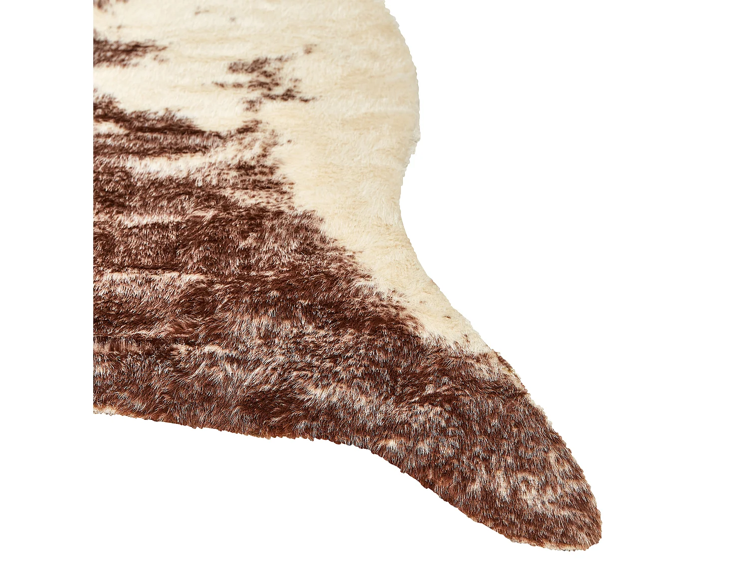 Dywan ze sztucznej skóry 150 x 200 cm brązowy ZEIL