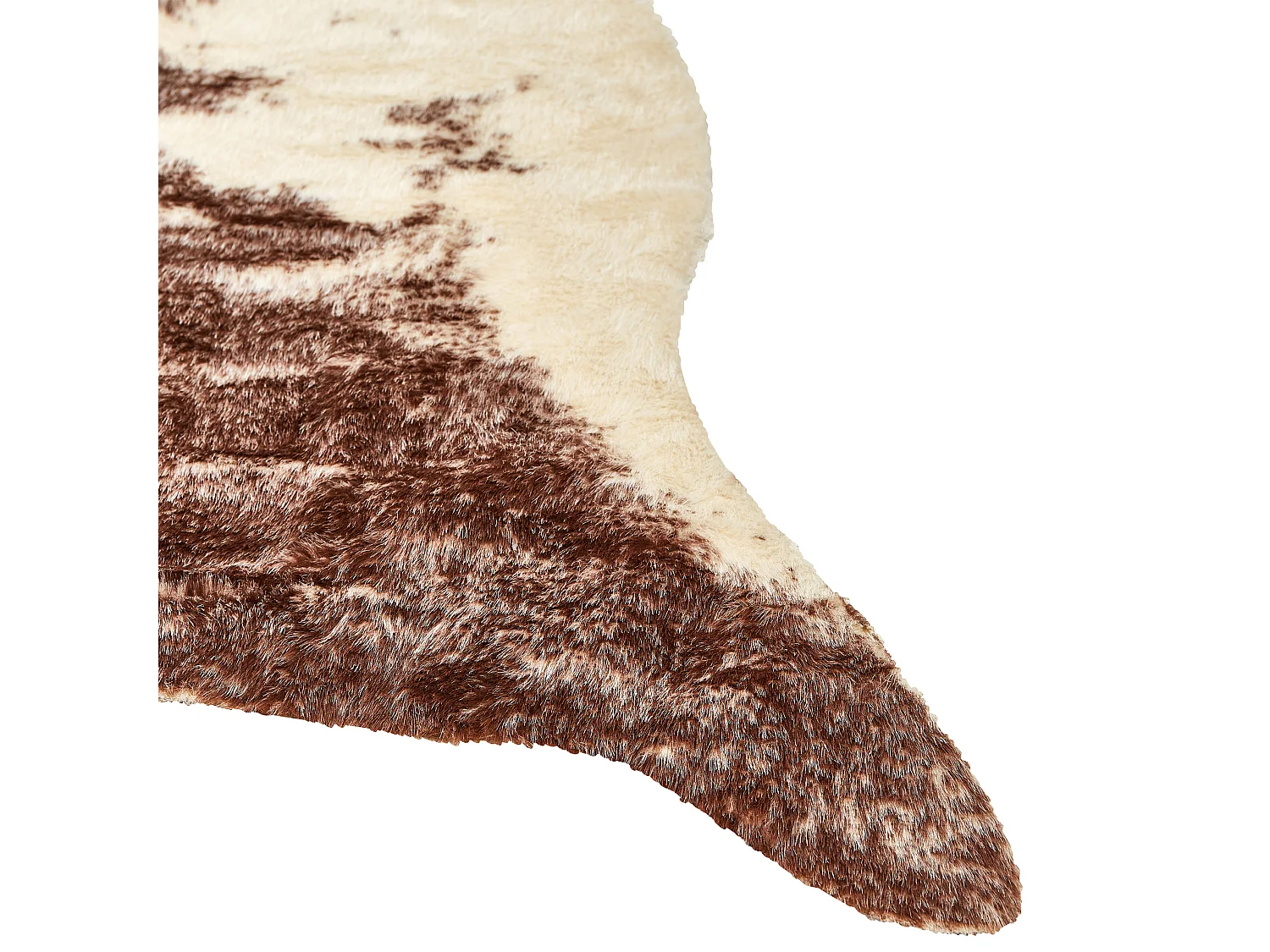 Dywan ze sztucznej skóry 150 x 200 cm brązowy ZEIL