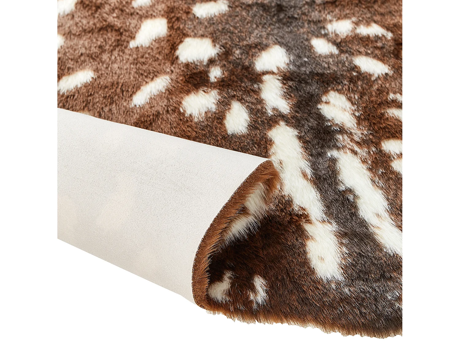 Tapis en fausse fourrure KNOLL Marron 130 x 170 cm