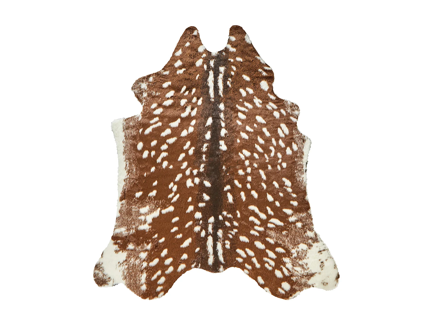 Vloerkleed kunstbont bruin 130 x 170 cm KNOLL