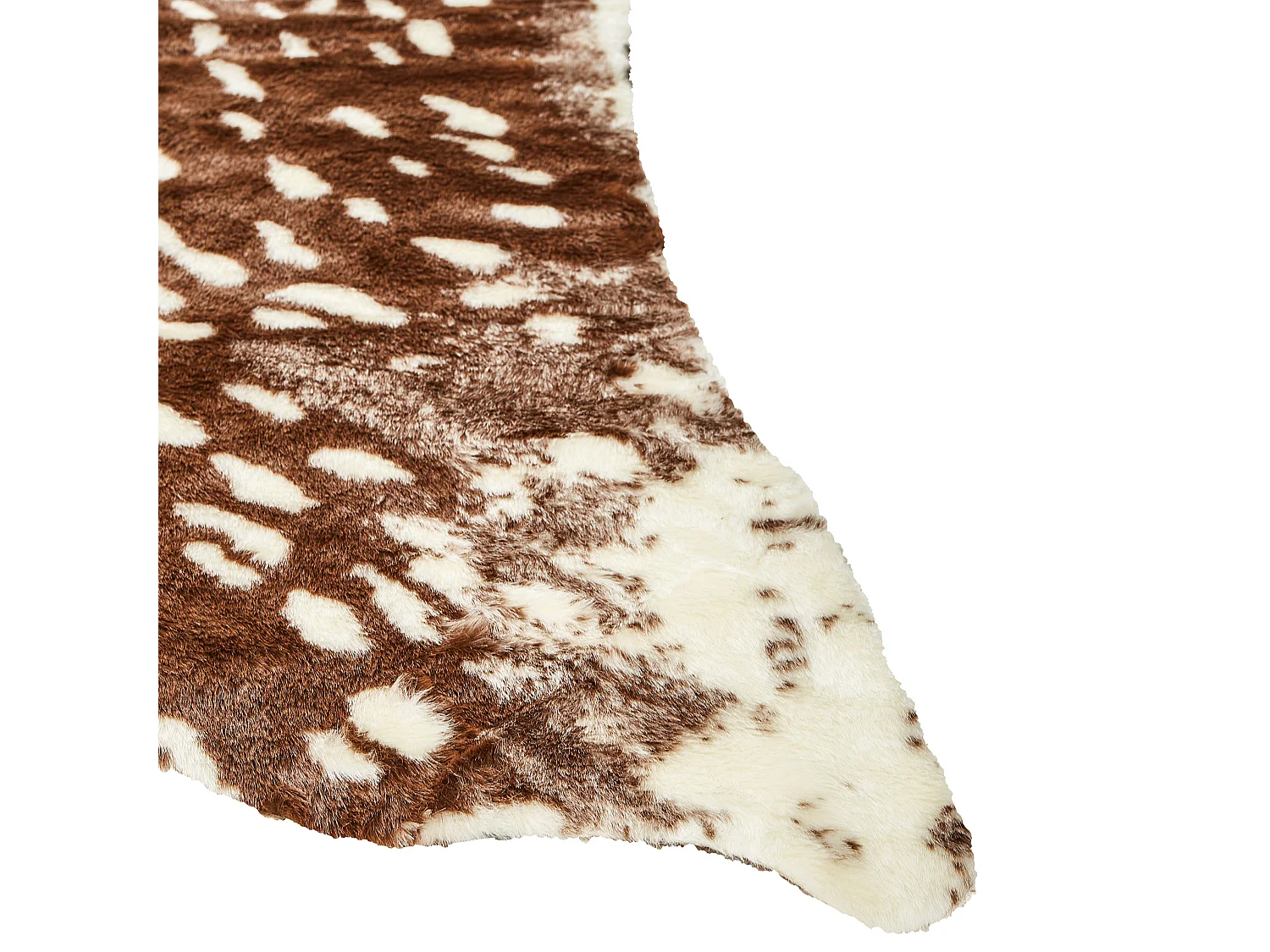 Vloerkleed kunstbont bruin 130 x 170 cm KNOLL