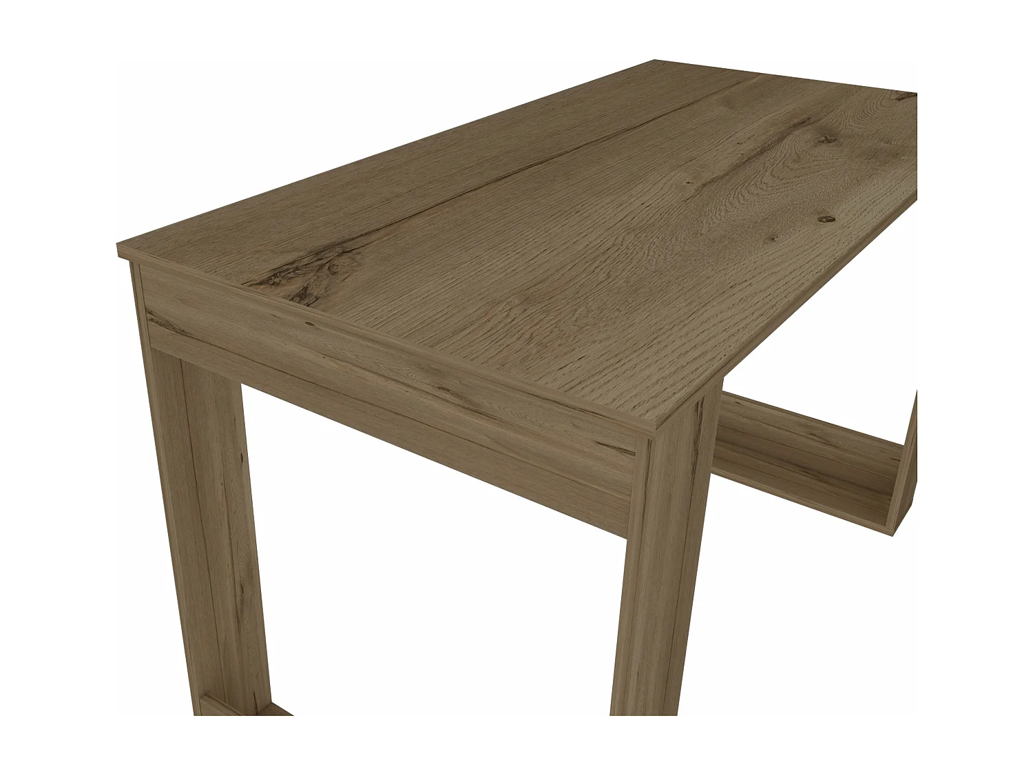 Bureau d'ordinateur Oviedo en mélamine, 72.89 cm X 119.88 cm X 59.94 cm , Beige