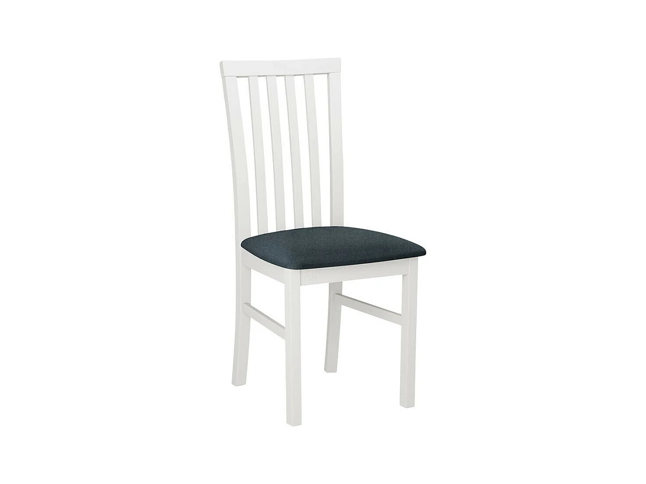 Chaise Victorville 155, Gris|Blanc, 93x43x40cm, Tapisserie, En bois, Bois