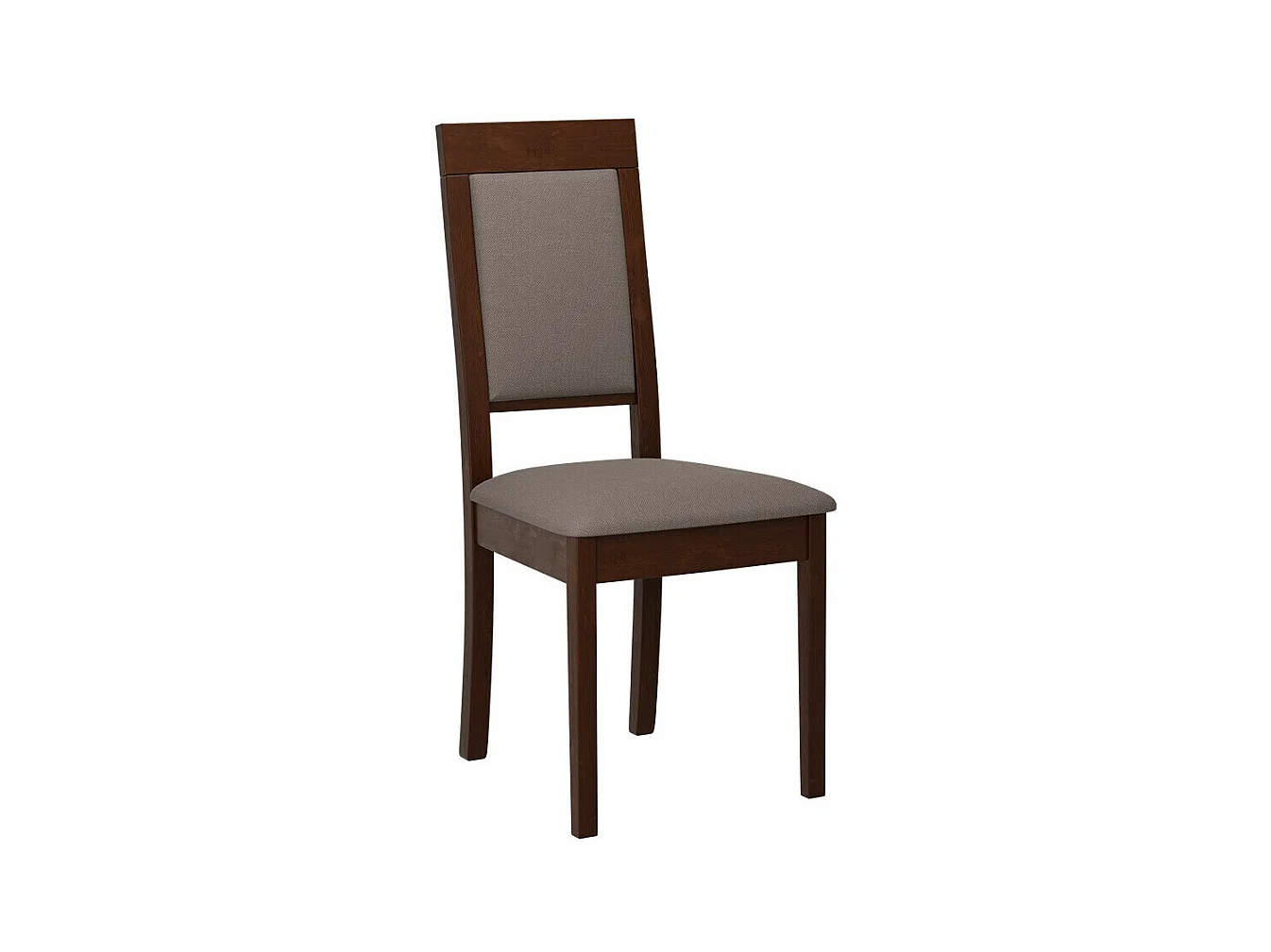 Silla Victorville 340, Nogal|Marrón, 93x47x43cm, Tapiz, De madera, Madera