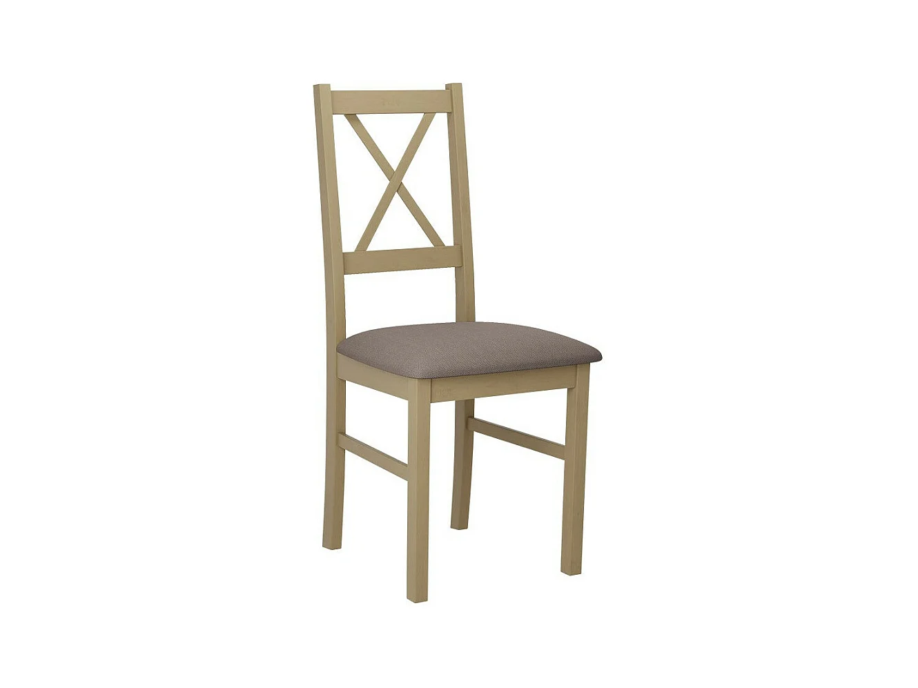 Chaise Victorville 173, Sonoma chêne|Brun clair, 94x43x49cm, Tapisserie, En bois, Bois