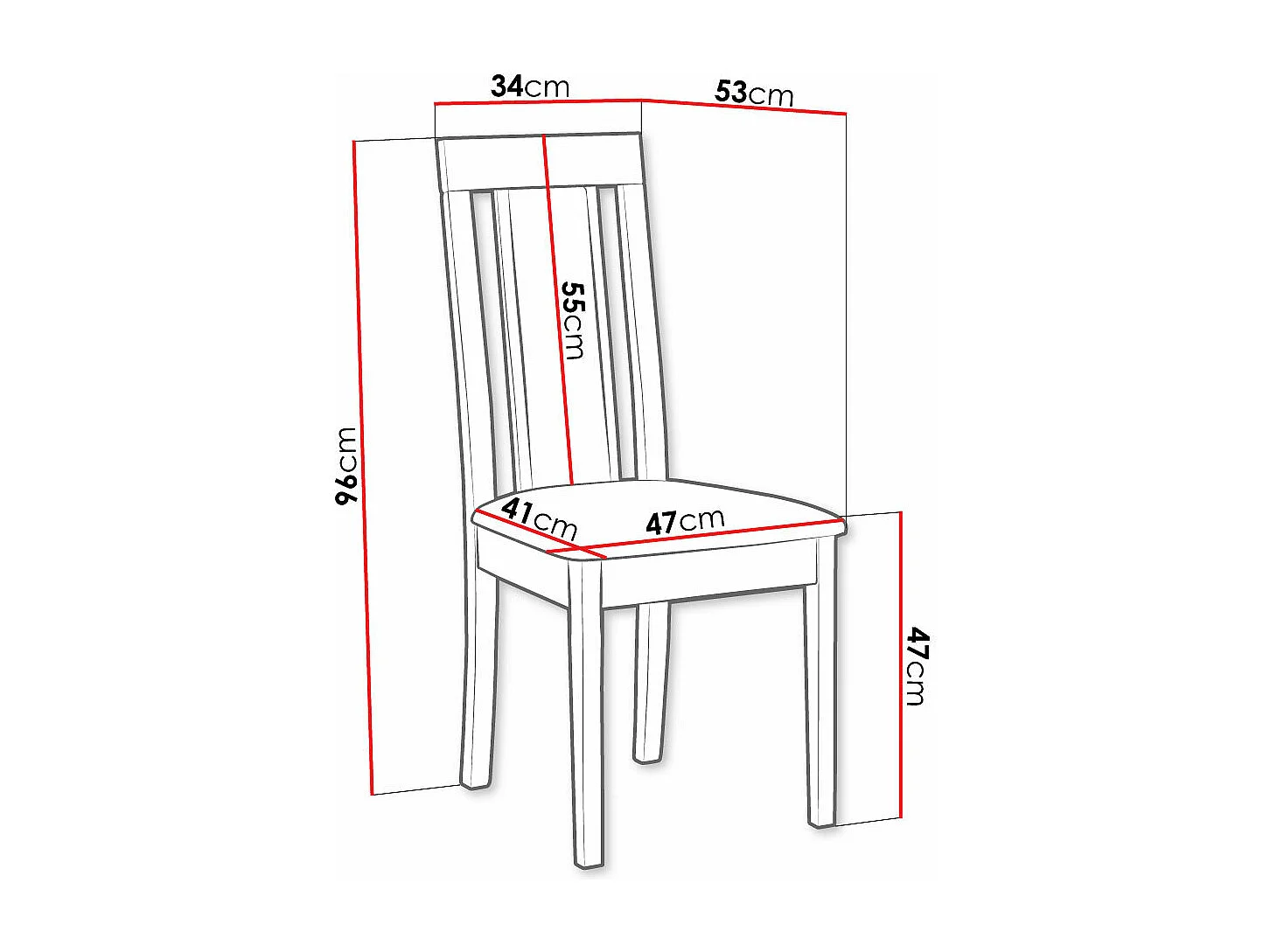 Chaise Victorville 342, Sonoma chêne|Gris, 96x47x53cm, Tissu, En bois, Bois