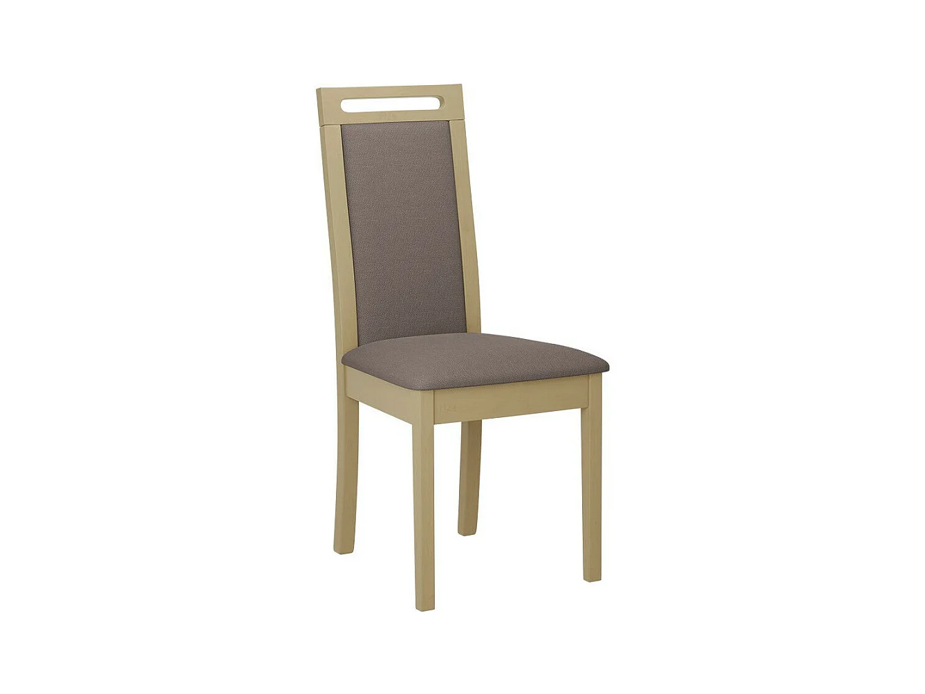 Chaise Victorville 344, Marron|Sonoma chêne, 96x47x52cm, Tapisserie, En bois, Bois