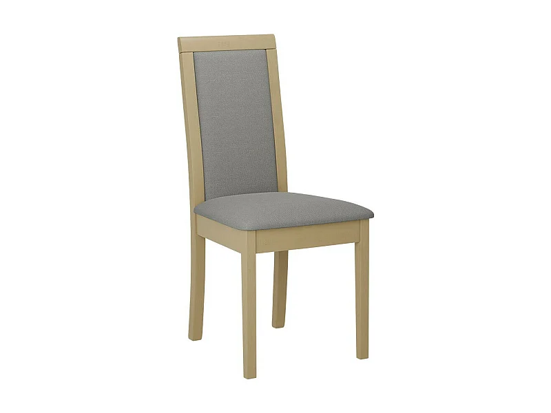 Silla Victorville 343, Roble Sonoma|Gris, 93x45x41cm, Tapiz, De madera, Madera