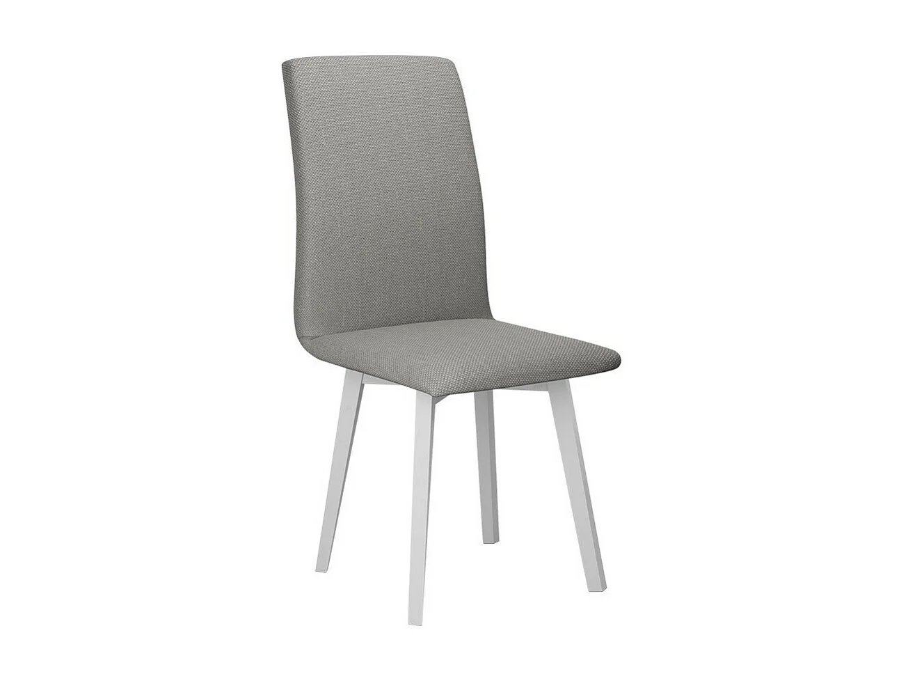 Chaise Victorville 269, Gris clair|Blanc, 90x43x41cm, Tissu, En bois, Bois