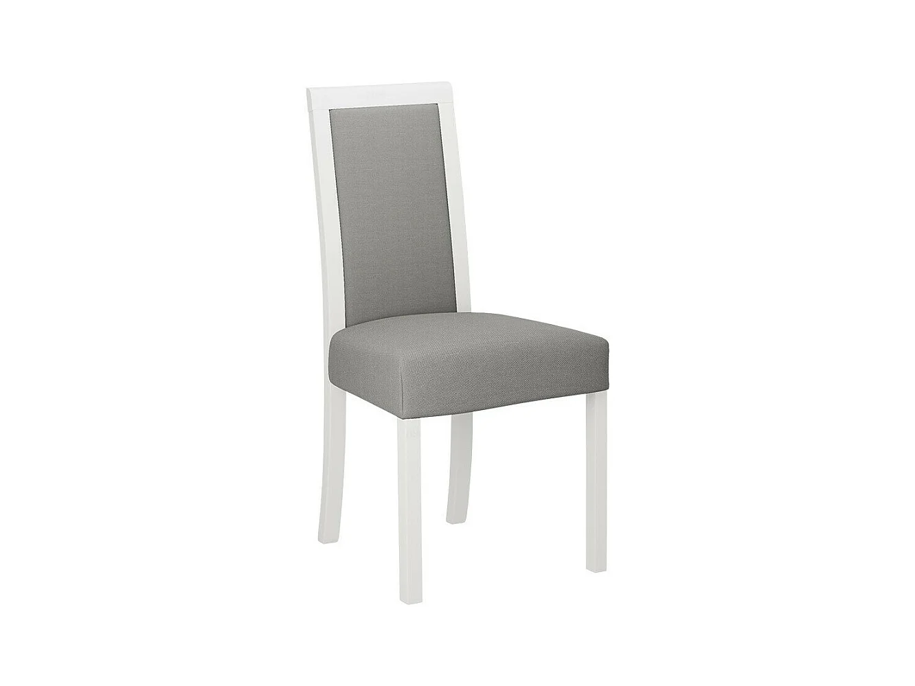 Silla Victorville 161, Gris claro|Blanco, 93x45x41cm, Tapiz, De madera, Madera
