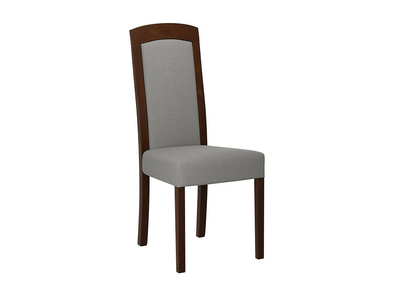 Silla Victorville 345, Nogal|Gris, 96x45x41cm, Tapiz, De madera, Madera