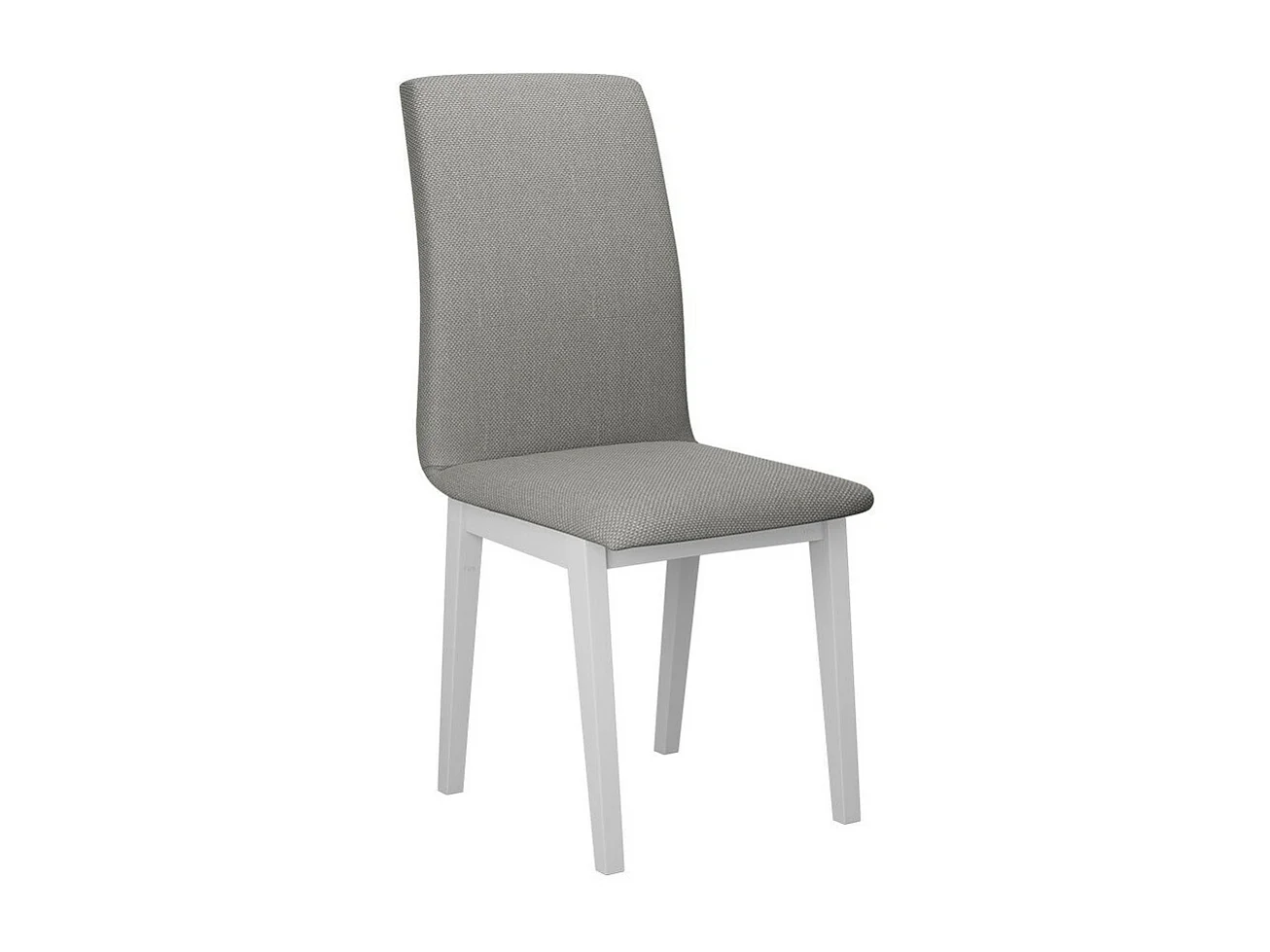 Chaise Victorville 268, Gris clair|Blanc, 90x43x51cm, Tissu, En bois, Bois