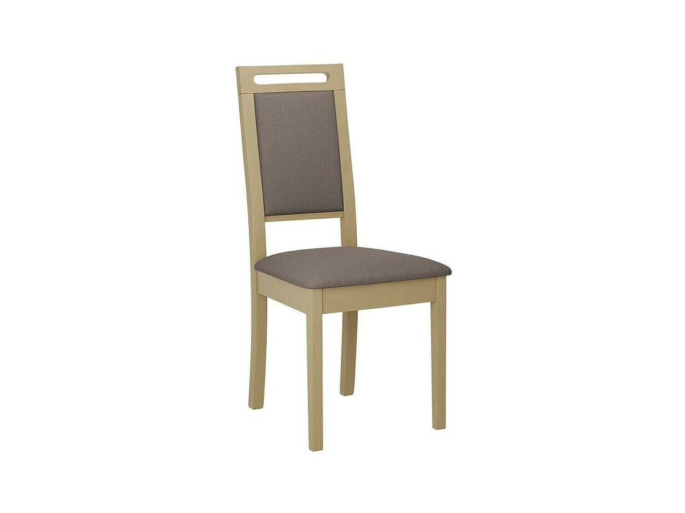 Silla Victorville 337, Roble Sonoma|Marrón, 96x47x43cm, Tapiz, De madera, Madera