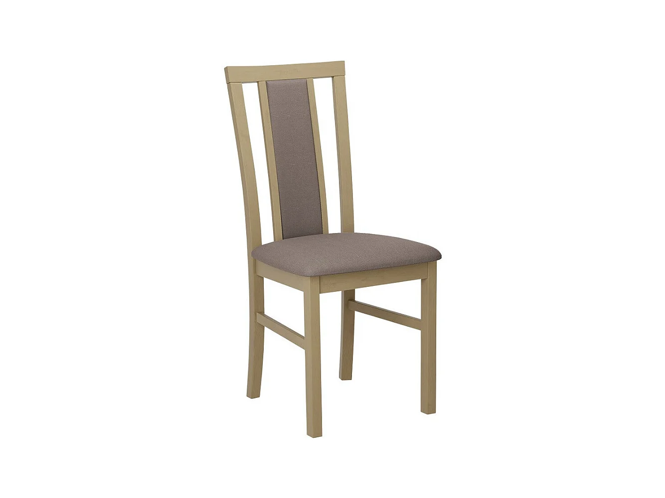 Silla Victorville 157, De color marrón claro|Roble Sonoma, 93x43x40cm, Tapiz, De madera