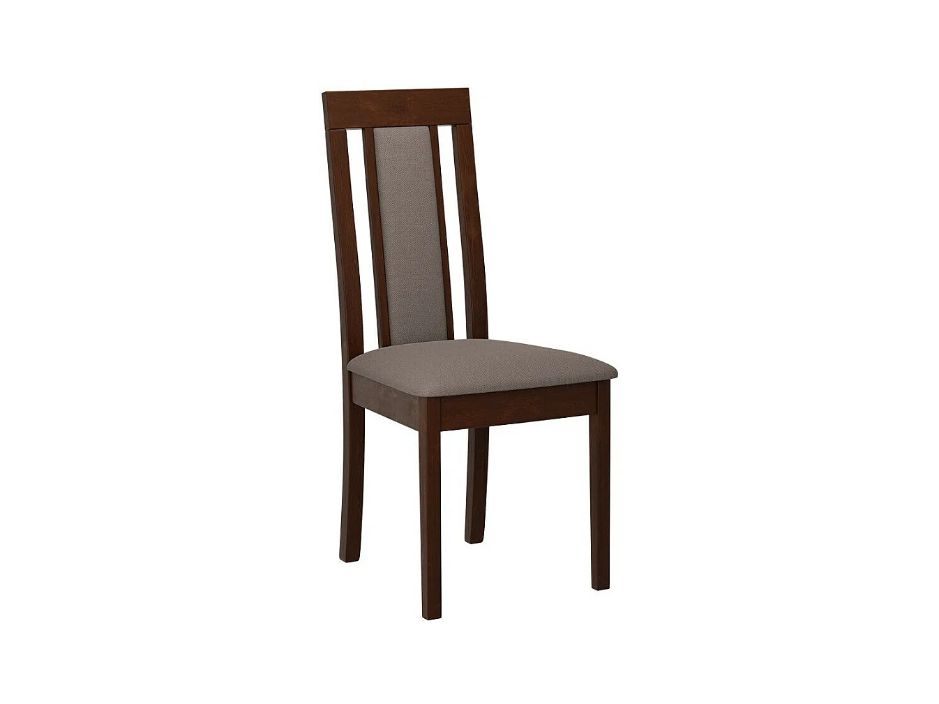 Chaise Victorville 342, Marron|Noyer, 96x47x53cm, Tapisserie, En bois, Bois