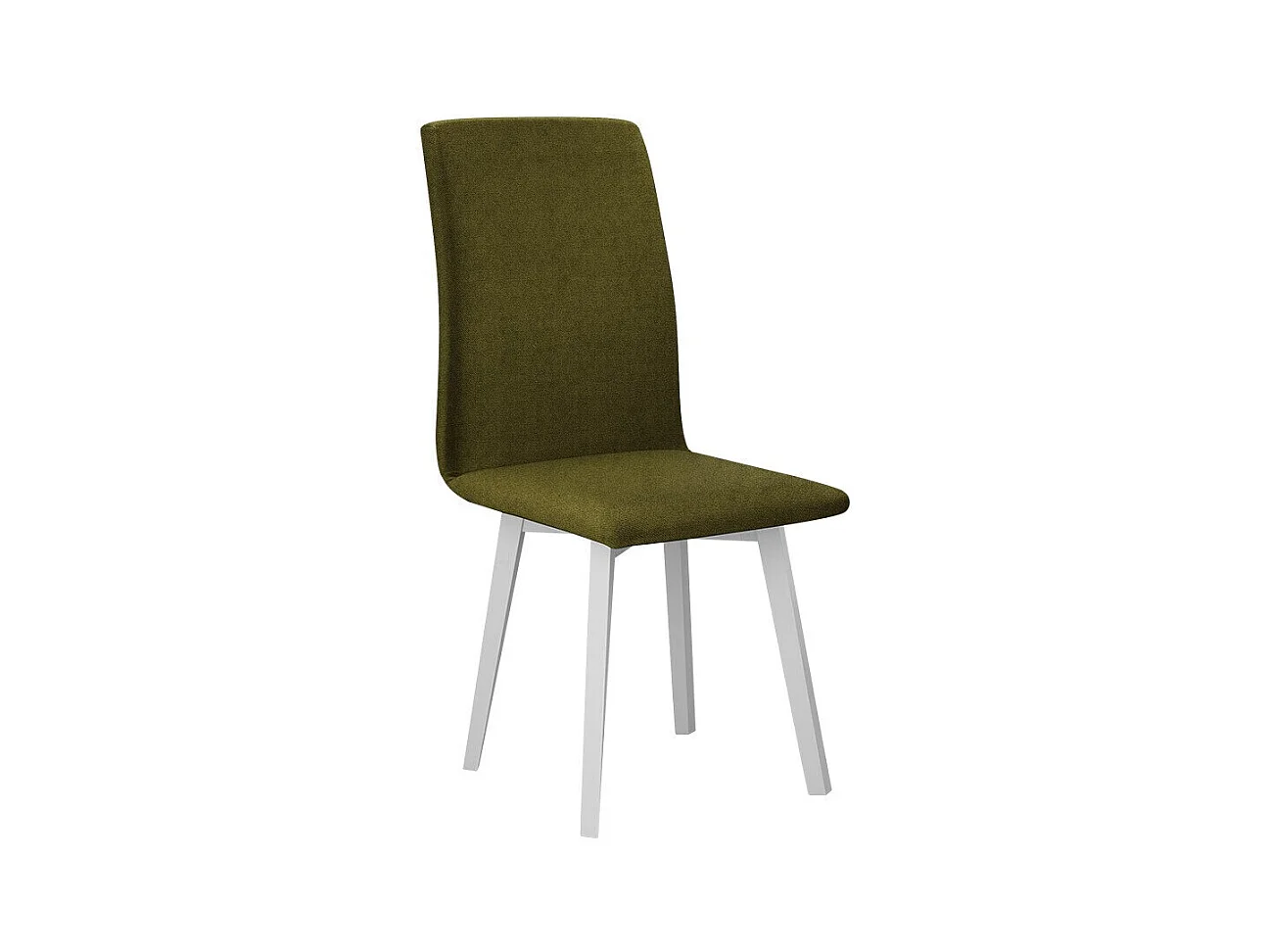 Chaise Victorville 269, Vert|Blanc, 90x43x41cm, Tapisserie, En bois, Bois