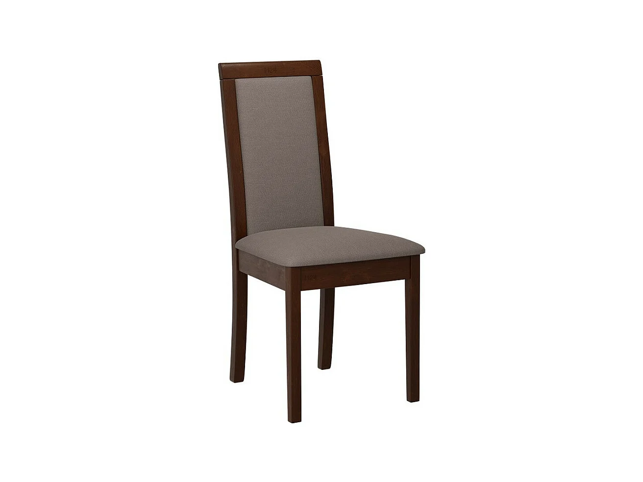 Silla Victorville 343, Nogal|Marrón, 93x45x41cm, Tapiz, De madera, Madera