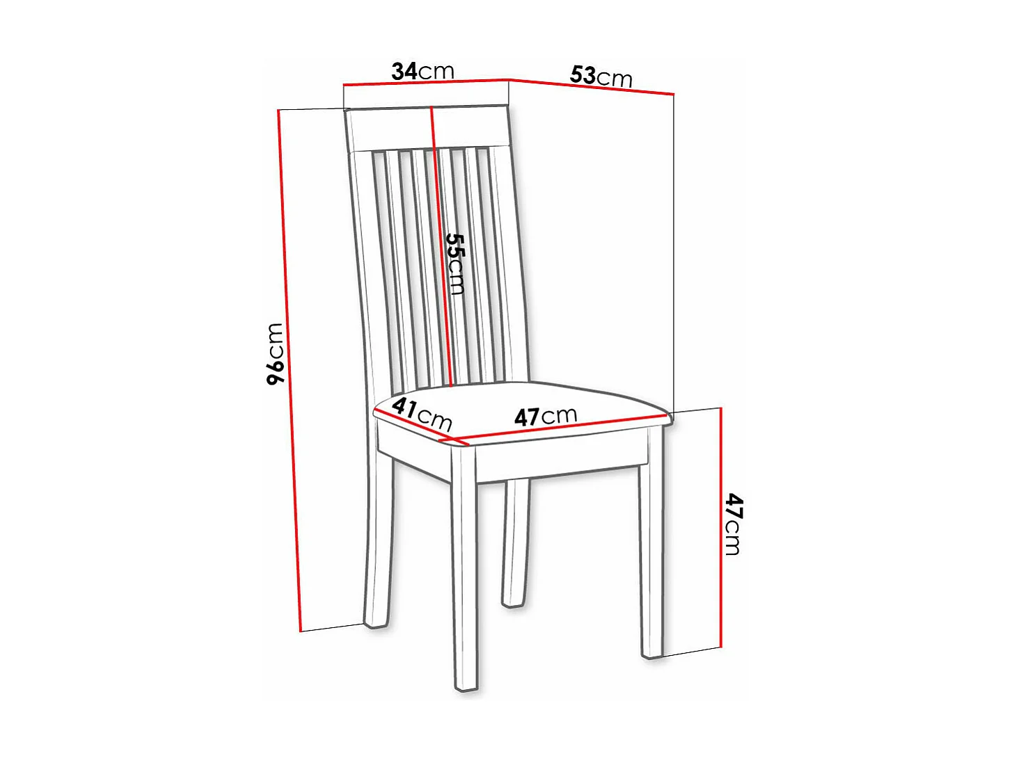 Chaise Victorville 347, Gris|Noyer, 96x47x53cm, Tapisserie, En bois, Bois